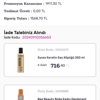 Gratis Kampanya Ürünlerinin Hasarlı Gelmesi Ve Ücret İadesi Sorunu