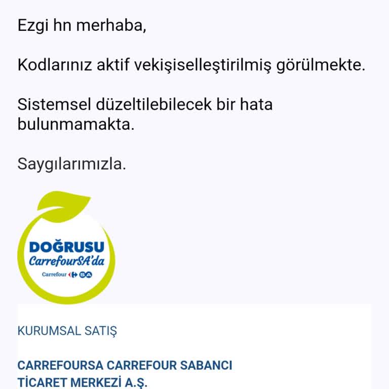 Carrefour SA Kurumsal Çek Sıkıntısı