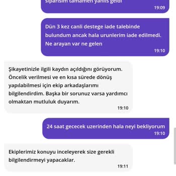 Getirçarşı Yanlış Gönderilmiş Ürünler İçin İademi Sağlamıyor