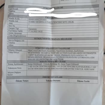 Jumbo Patlayan Cam Kapak