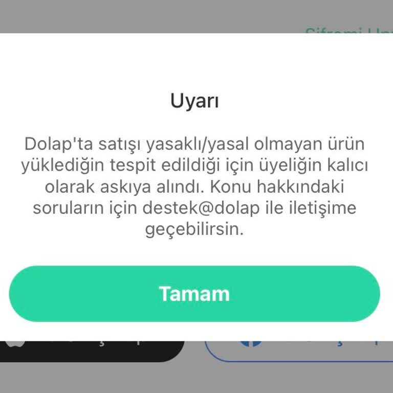 Dolap Üyeliğimi Kalıcı Olarak Askıya Aldı