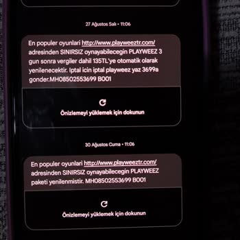 Playweez İsteğim Dışında Kesilen Üyelik Ücreti