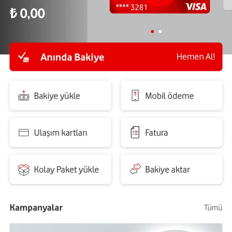 Vodafone Pay Vodafone 750 TL Promosyon Hk