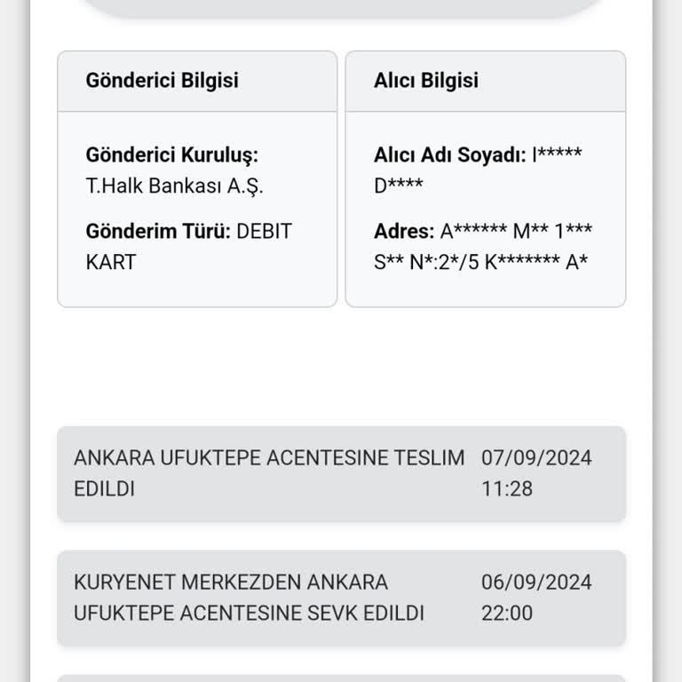 Halkbank ATM Kartımın Teslim Edilmesini İstiyorum