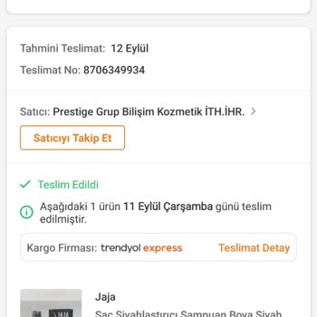 Trendyol Yanlış Marka Şampuan Gönderimi