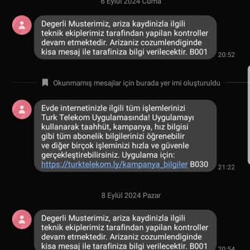Türk Telekom Pişmanlıktır 1 Ayda Arıza Çözemeyen Aciz Firmadır
