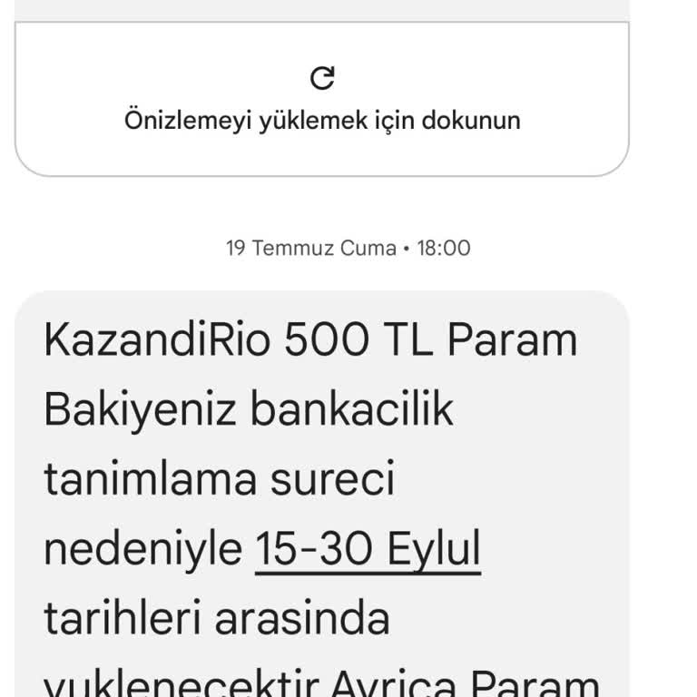 KazandıRio Kazandirio 500 TL