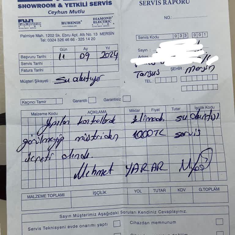 Mitsubishi Klima Servisi Yetkili Servis