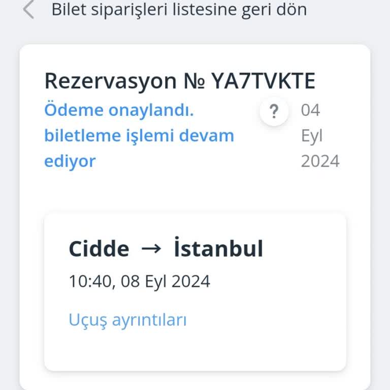 Skyscanner'dan Alınan Biletin Teslim Edilmemesi Ve Maddi Zarar