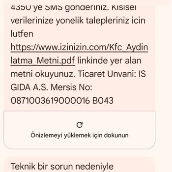 KFC Kredi Kartı Ödemesini İade Etmiyor.