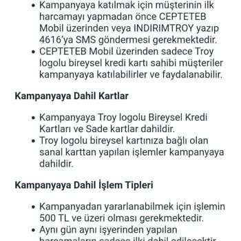 TEB Hakkettiğim İndirimi Yansıtmadı.