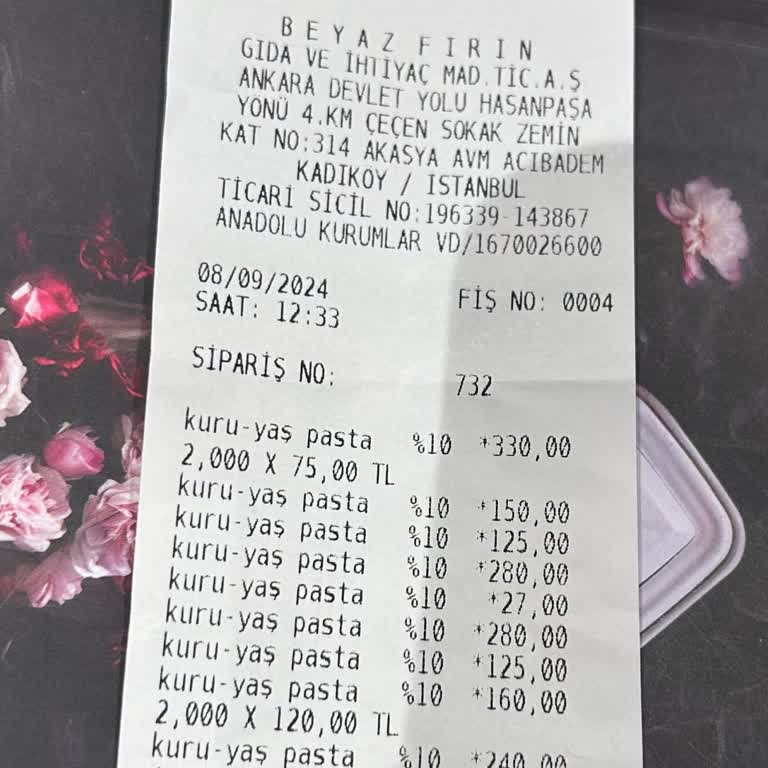 Beyaz Fırın Uygulama Ve Servis Ücreti