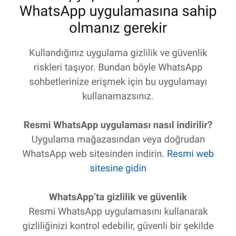 Xiaomi Resmi WhatsApp İndirmeme Rağmen Hata Veriyor