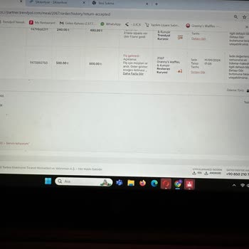 Trendyol Yemek Restoran Ücret İadeleri