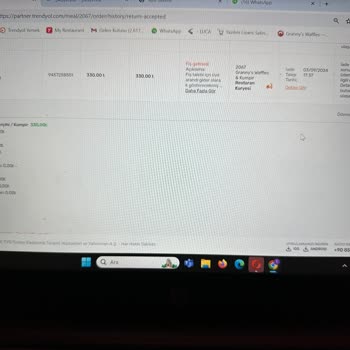 Trendyol Yemek Restoran Ücret İadeleri