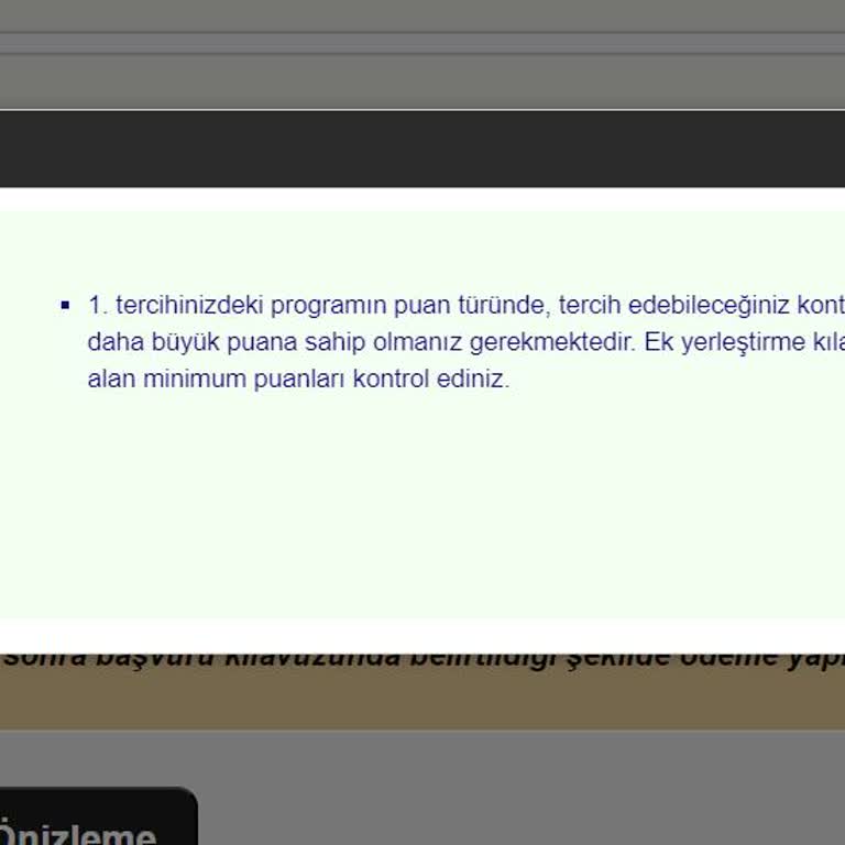 ÖSYM Ek Tercih Yapamıyorum 2024