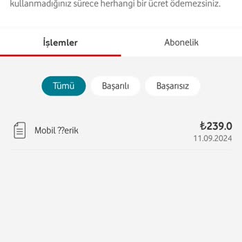 Beklenmedik Abonelik Ücreti Şoku