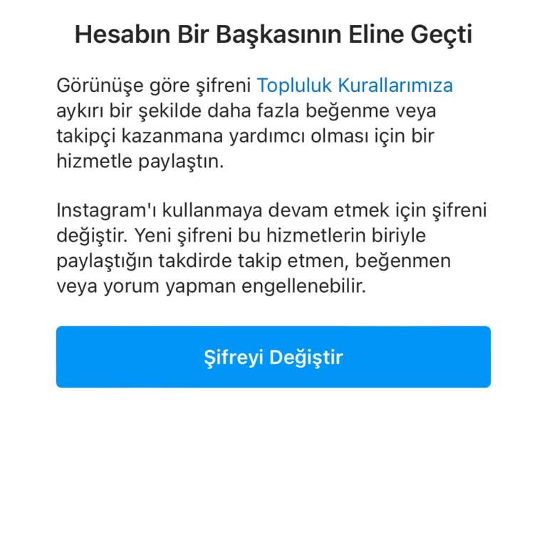 Instagram Hesabına Giriş Yapamıyorum