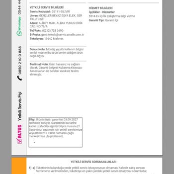 Altus. Derin Dondurucu Görseldeki Ürün Değil