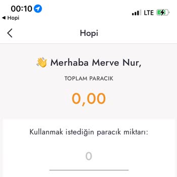 Hopi Paracık Kullanmadan Gitti