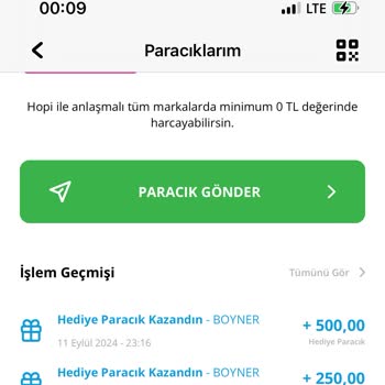 Hopi Paracık Kullanmadan Gitti