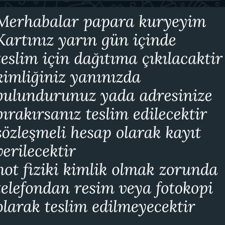 Papara Kartını Getiren Kuryenin Telefonla Kimlik Fotoğrafı Çekmesi