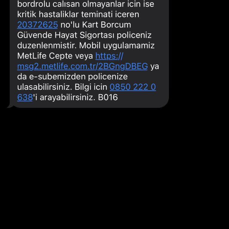 Metlife Bilgim Dışında Police