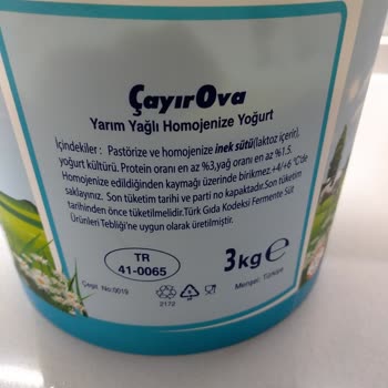 Çayırova Süt Ürünleri Yoğurt Son Kullanım Tarihi Silinmiş