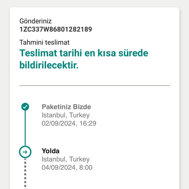 UPS Türkiye Kargom Dağıtıma Çıkmıyor