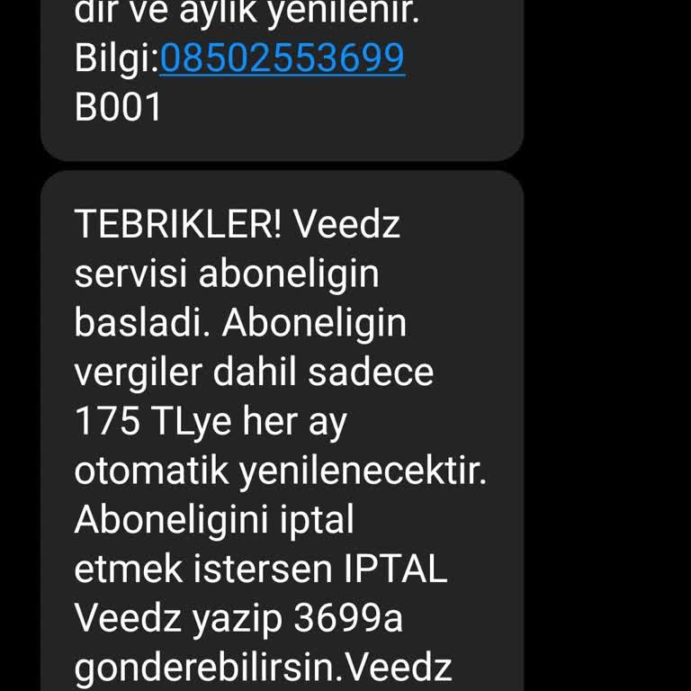 Veedz-tr.com İptal Veedz İptal