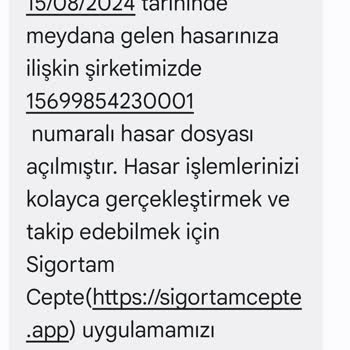 Anadolu Sigorta Serviste Bekleyen Aracım