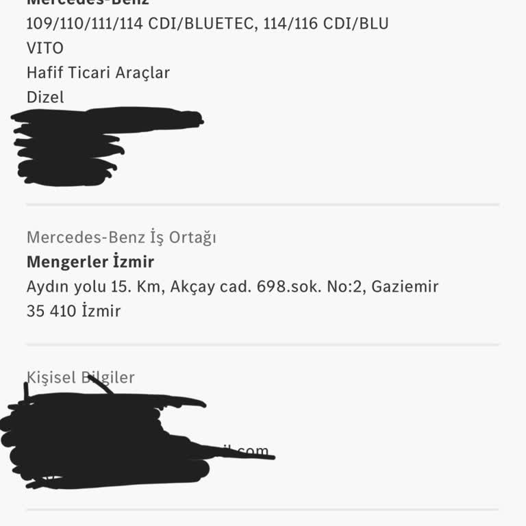 Mercedes-Benz Mercedes Mengerler İzmir Online Randevu