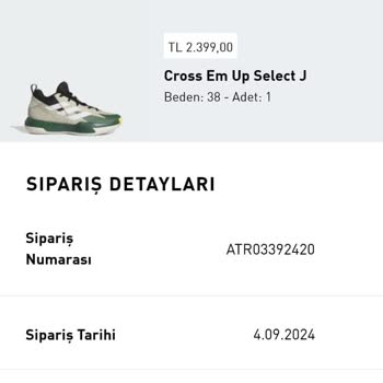 Adidas İnternet Sitesinden Aldığım Ürün Teslim Edilmedi