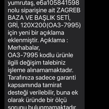 Vivense Baza Ölçüsü Kısa İç Aksamı Sorunlu