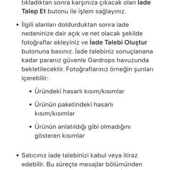 Gardrops Yanlış Ürün Gönderimi Ve İade Sürecindeki Sorunlar