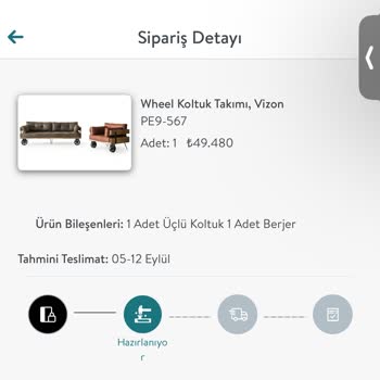 Vivense'nin İlgisizliği Nedeniyle Siparişin Teslim Süresini Bilmiyoruz