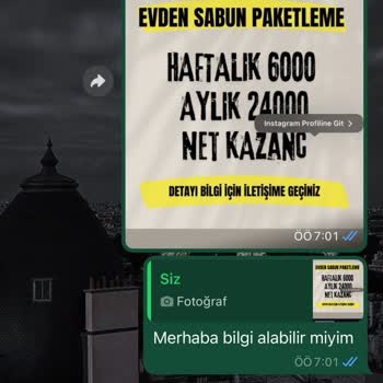 Paketlemeacentesi (Instagram) Evde Paketleme İş Diye Mağdur Edildim
