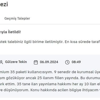 Sahibinden.com'da İlan Yayın Hakkımın Eksik Kullandırılması Sorunu