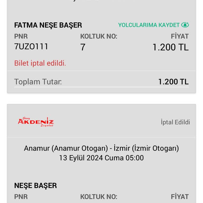 Obilet Üç Kez İptal Edilen Bilet Ve Müşteri Hizmetleri Mağduriyeti
