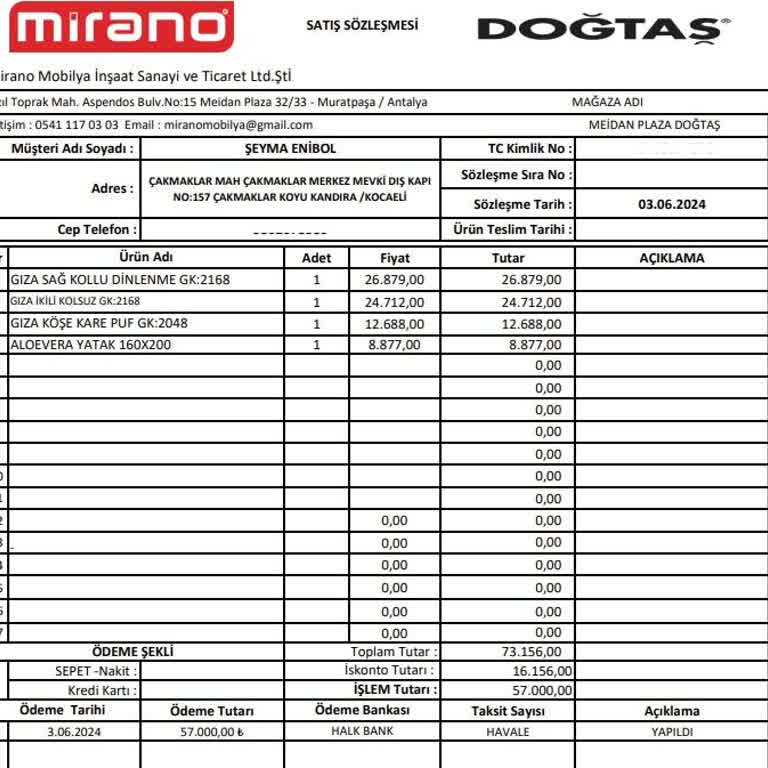 Doğtaş Mobilya Teslimatı Yapmadığı Gibi, Aldığı Paramı Da Ödemiyor