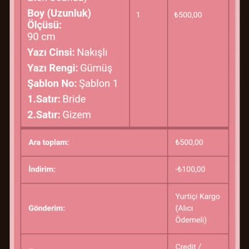 Ceremonist Sabahlık Aldım İptal Ettim Ücret İadesi Yapmadı