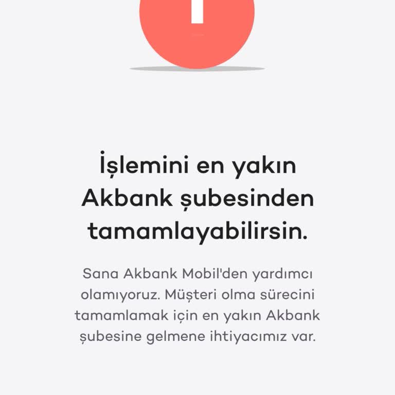 Akbank'a Üye Olamama
