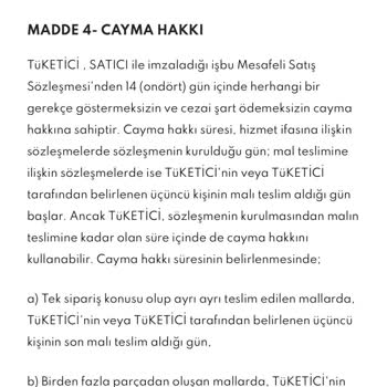 Kıyafet Sepeti Modakapımda Firmasından Ücret İadesi