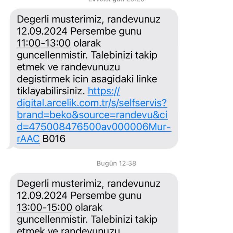 Beko Servis Randevu Saatlerine Uymaması
