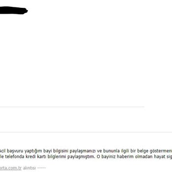 Axa Hayat Habersiz Sigorta Ve Para Çekimi Yapıyor!