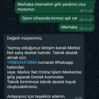 Merkür Net Merkürnet Ulaşamama İnternet Kopması