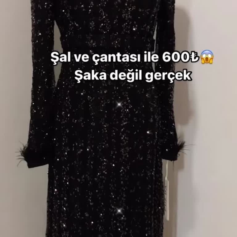 Yagmurakangiyim Siyah Boydan Elbise Şal Ve Çantası Hediye 3.9.2024 Sipariş Verdim