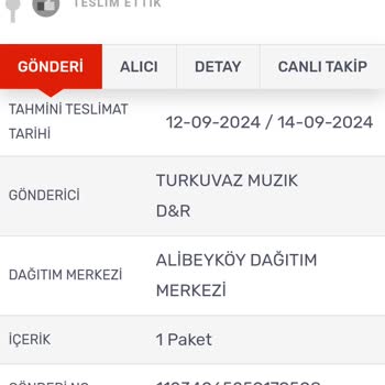 D&R Firması Satın Almış Olduğum Ürünü Göndermiyor