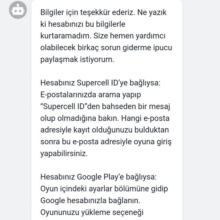Supercell'de Hiç Destek Ekibi Yok