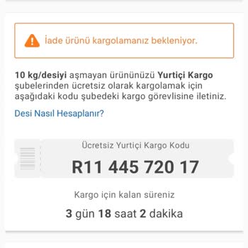 Sahibinden Param Güvende Ürünü İade Ederken Tutarın Eksik Yatırılması